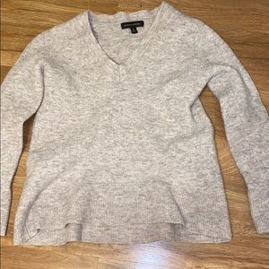 BANANA REPUBLIC grey v neck sweater